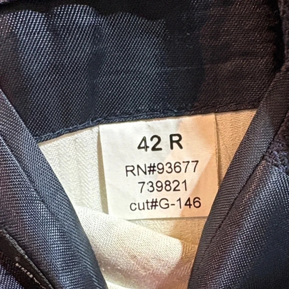 J Ferrar Navy Men's Blazer Sport Coat Suit Jacket 42R